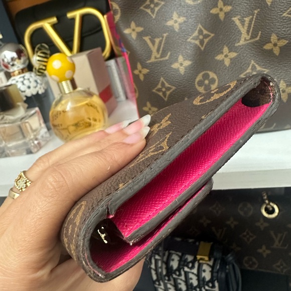 Louis Vuitton Brown and Red Monogram Wallet - Picture 2 of 4
